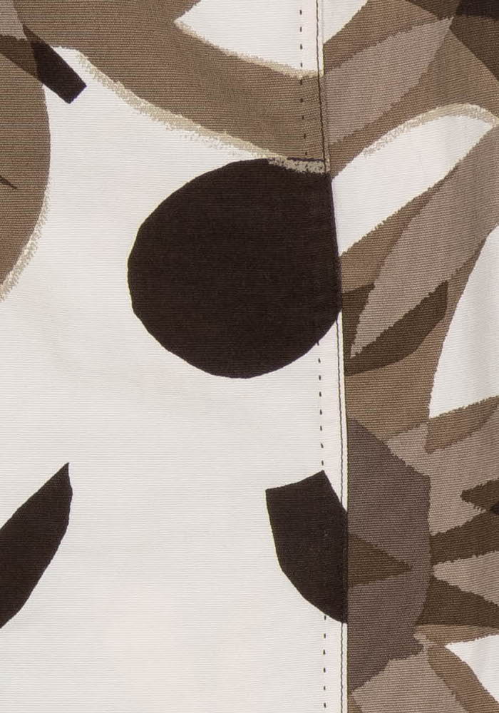 Jupe Droite Marron et Beige - Taille XL/42 de la marque Max Mara | PARAD32849 - Vendu par Paradigme - Image 3