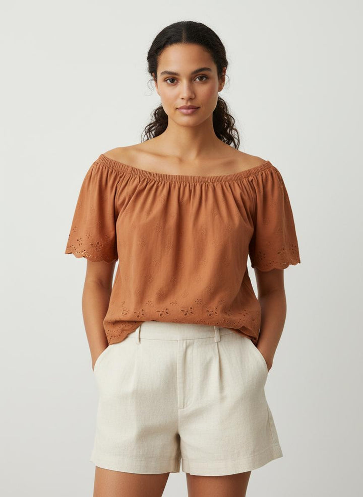 Blouse rose avec détails - Taille S/36
