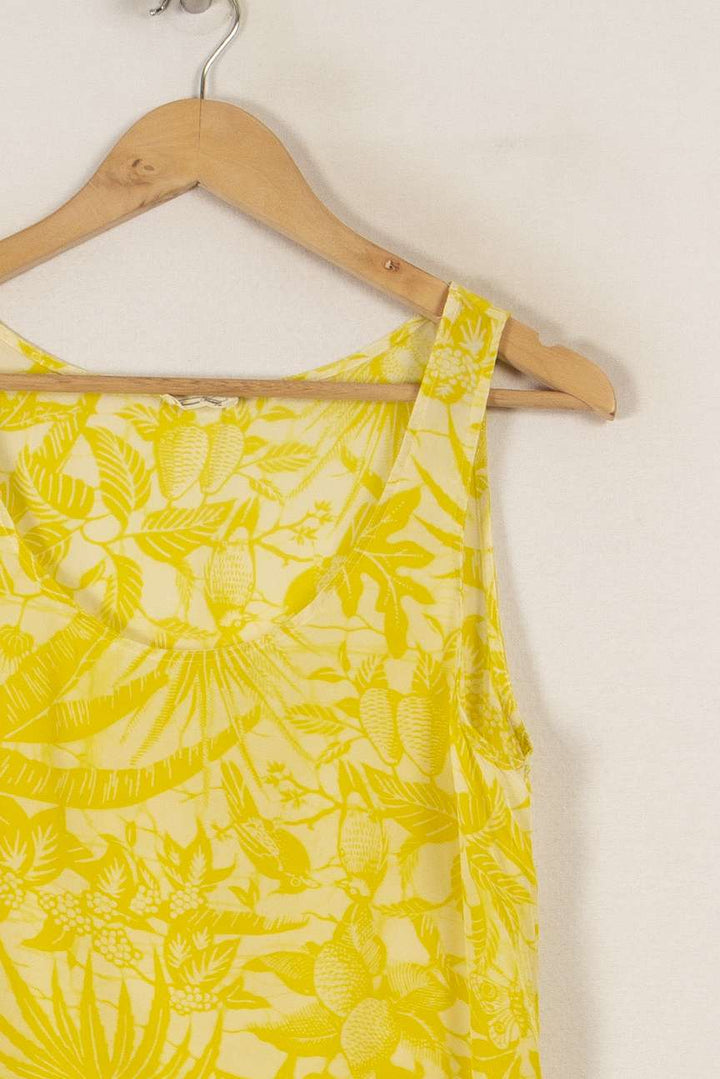 Top jaune à motifs - Taille M/38 de la marque American Vintage | PARAD32883 - Vendu par Paradigme - Image 2