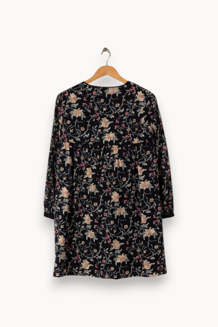 Robe bleue à motifs - Taille M/38 de la marque Sézane | PARAD32951 - Vendu par Paradigme - Image 3