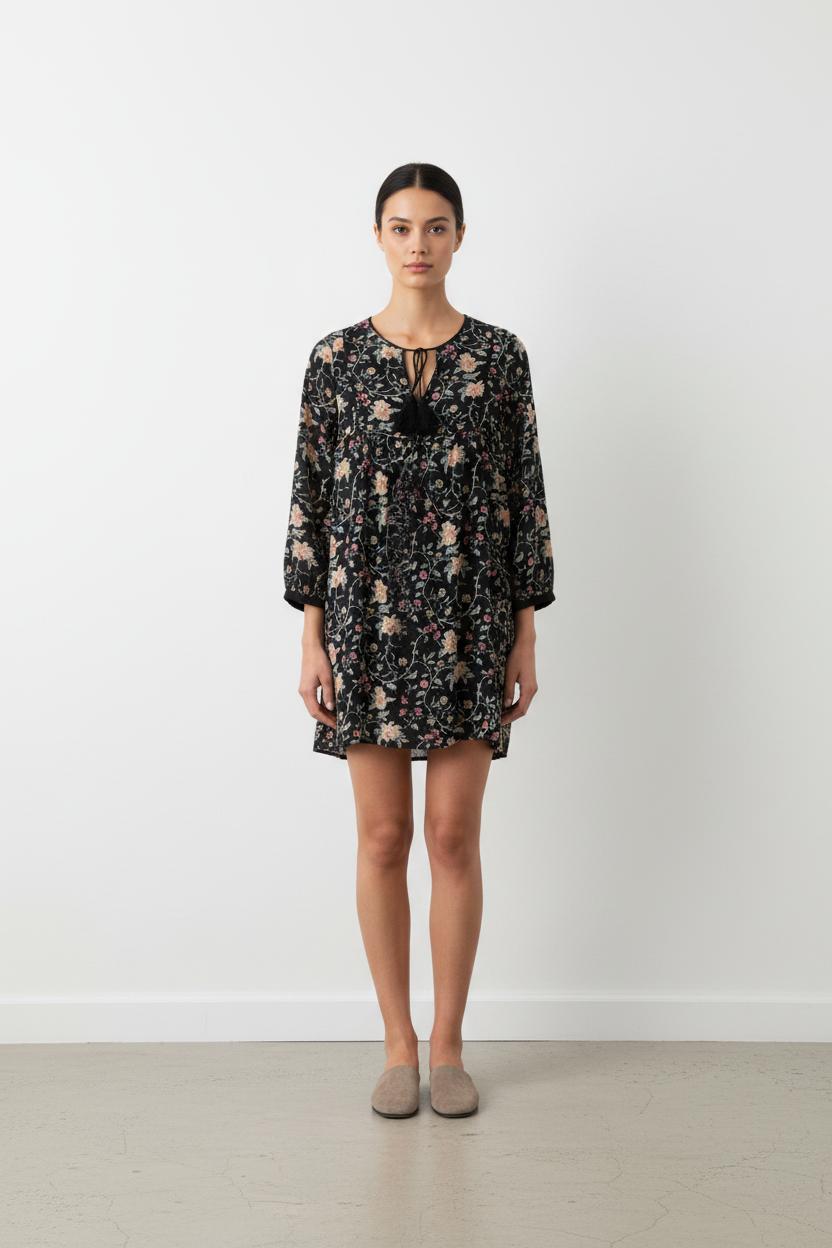 Robe bleue à motifs - Taille M/38