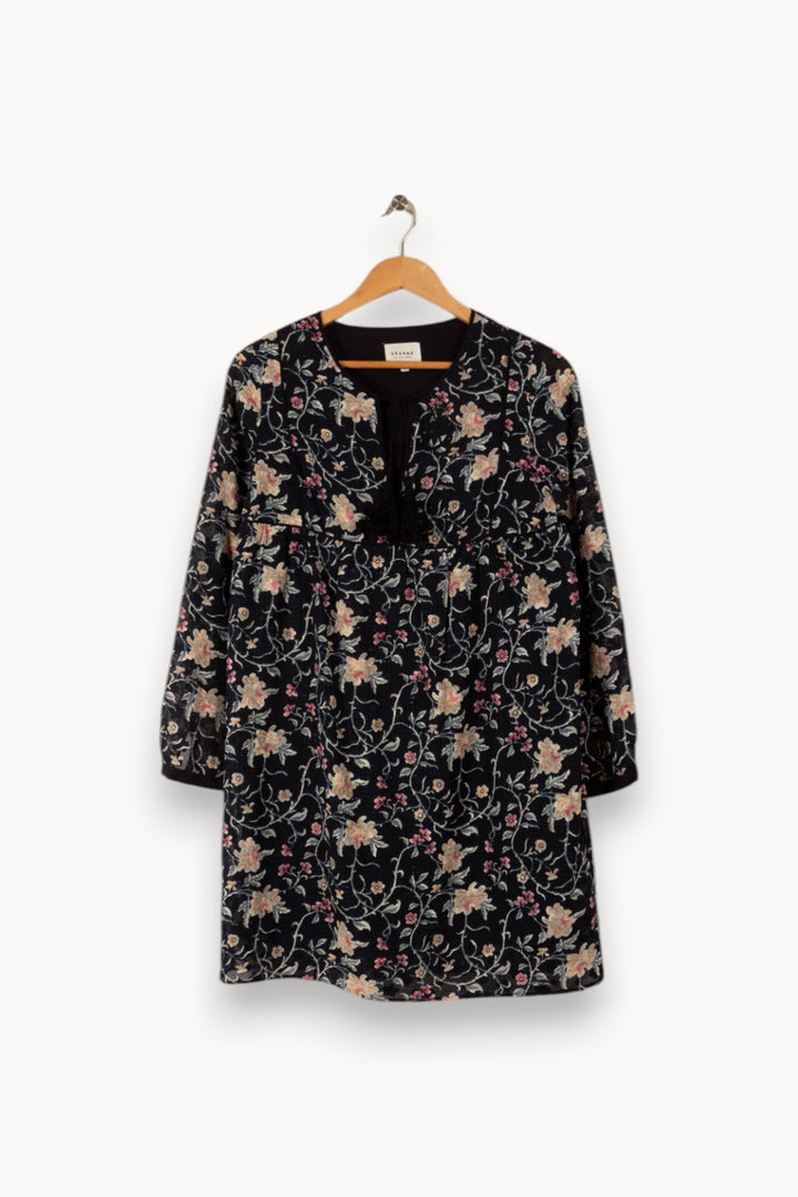 Robe bleue à motifs - Taille M/38 de la marque Sézane | PARAD32951 - Vendu par Paradigme - Image 1