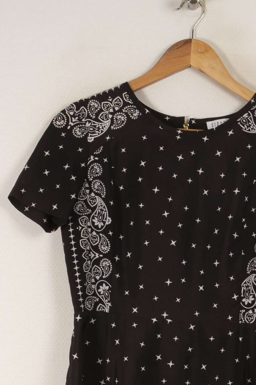 Robe noire - Taille S/36 de la marque Claudie Pierlot | PARAD32955 - Vendu par Paradigme - Image 2