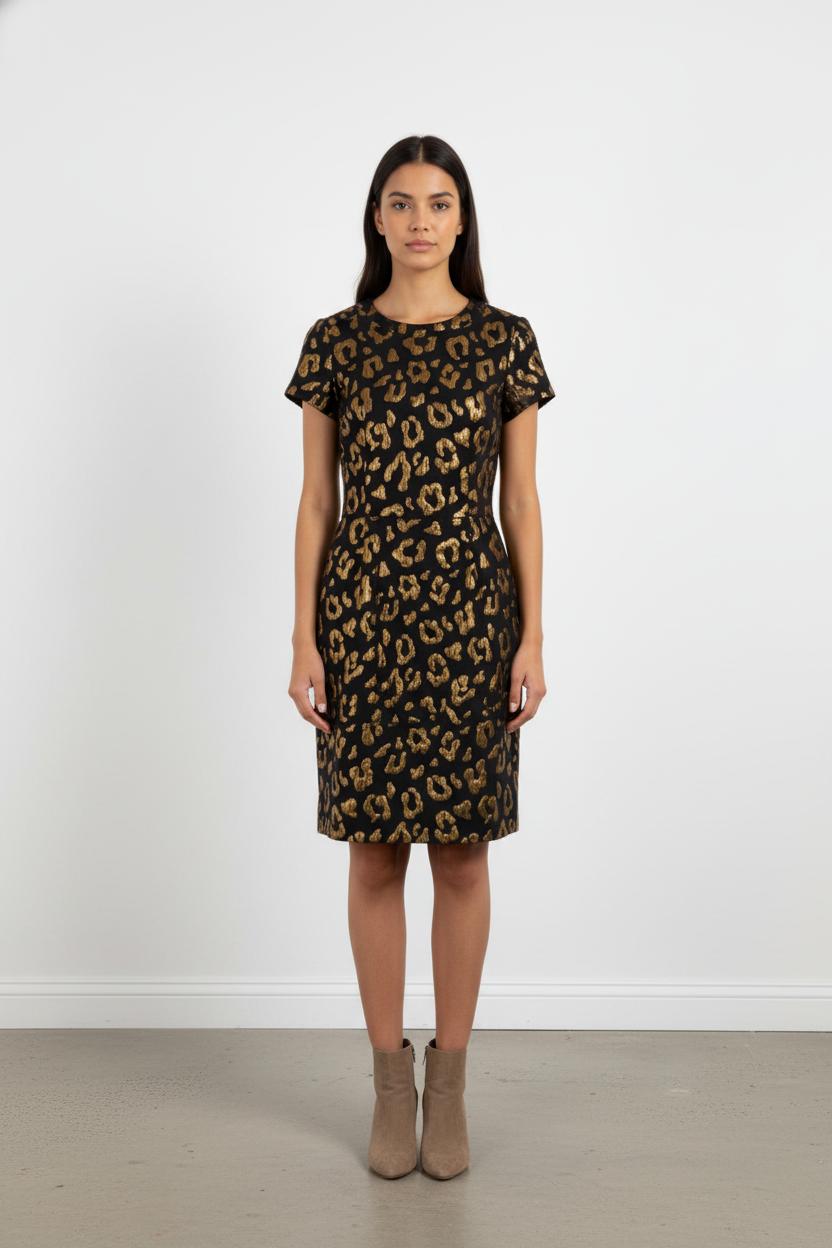 Robe noire et dorée - Taille XS/34
