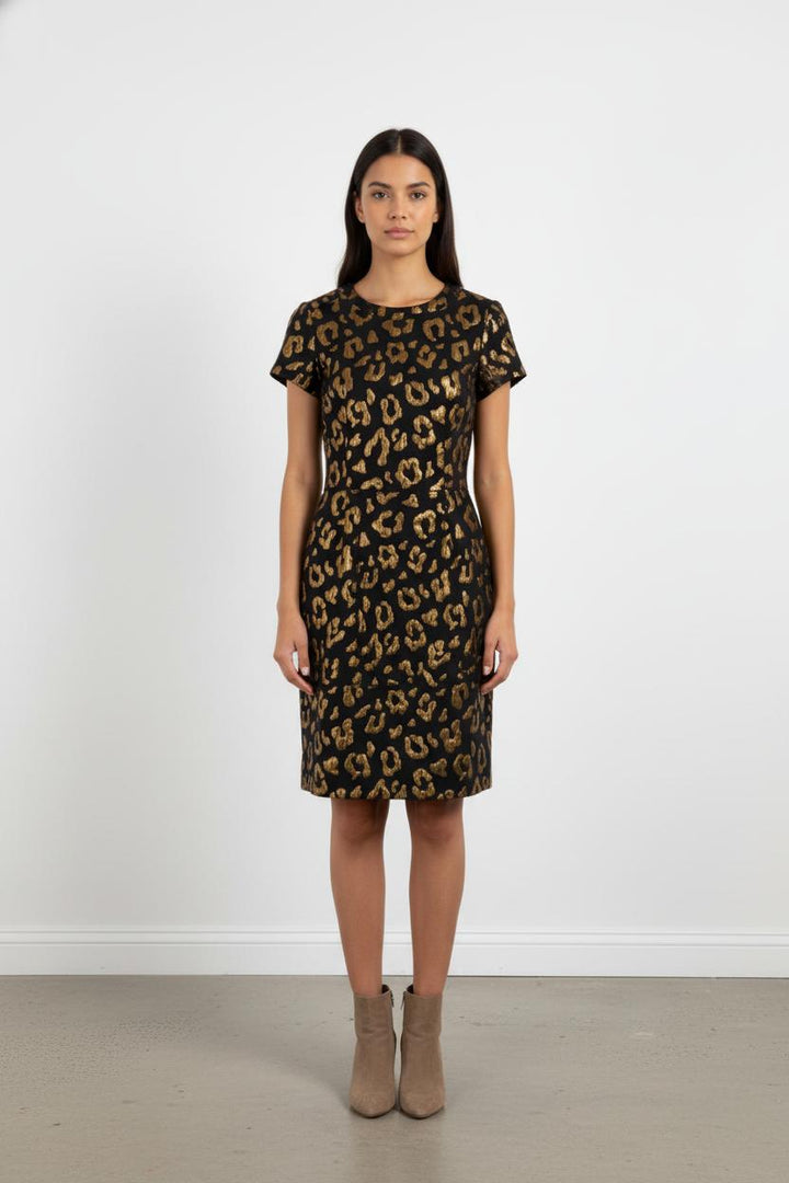 Robe noire et dorée - Taille XS/34