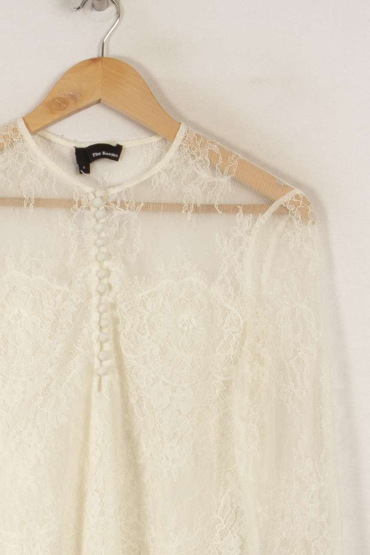 Top en dentelle blanc - Taille M/38 de la marque The Kooples | PARAD33026 - Vendu par Paradigme - Image 2