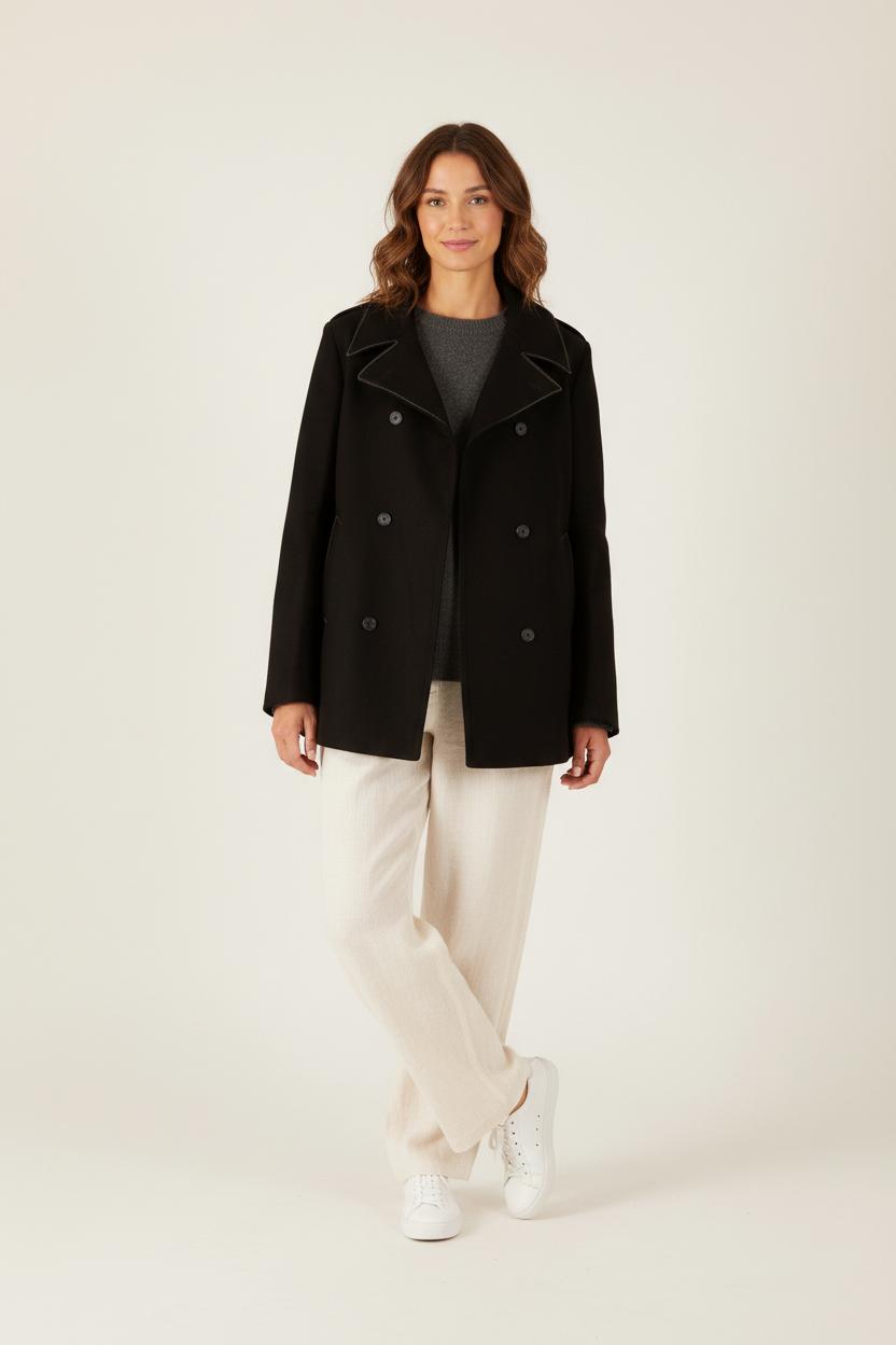 Caban Noir - Taille XXL/44 de la marque IKKS | PARAD33033 - Vendu par Paradigme - Image 1