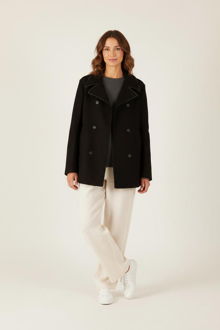 Caban Noir - Taille XXL/44 de la marque IKKS | PARAD33033 - Vendu par Paradigme - Image 1