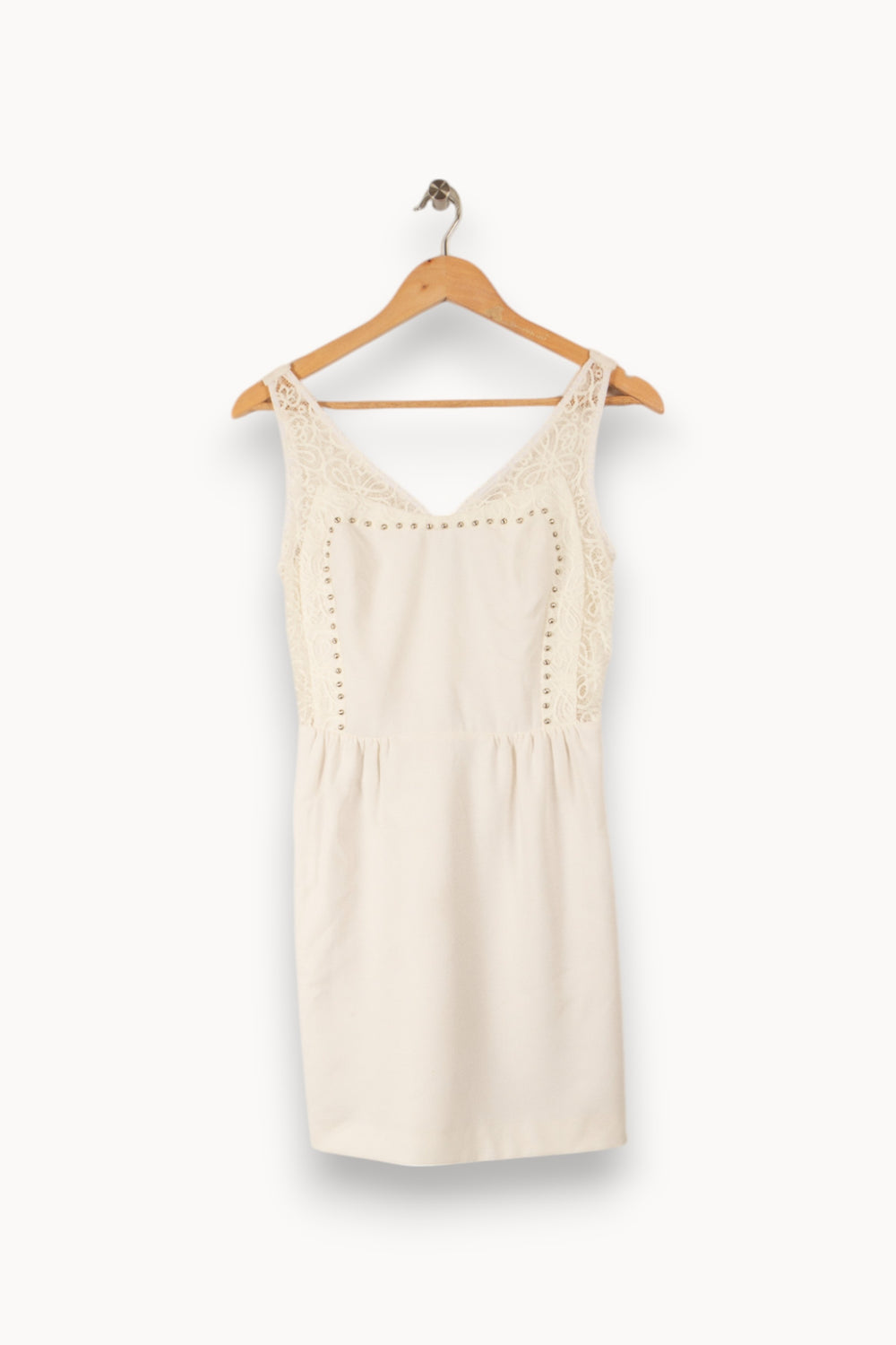 Robe blanche avec détails - Taille S/36 de la marque Sandro | PARAD33034 - Vendu par Paradigme - Image 1