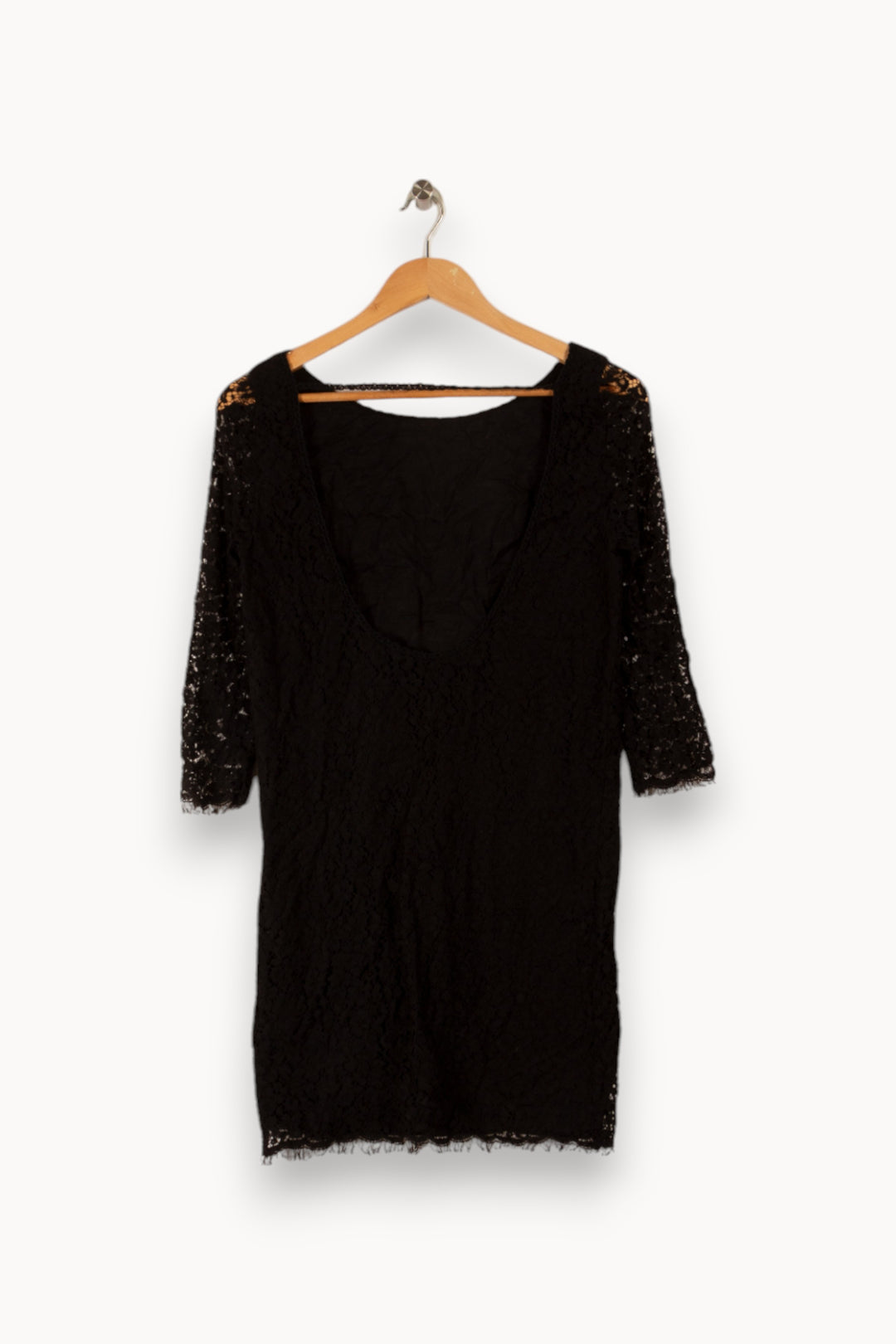 Robe noire en dentelle - Taille L/40 de la marque ba&sh | PARAD33096 - Vendu par Paradigme - Image 3