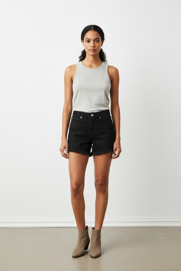 Short en jean noir - Taille S/36