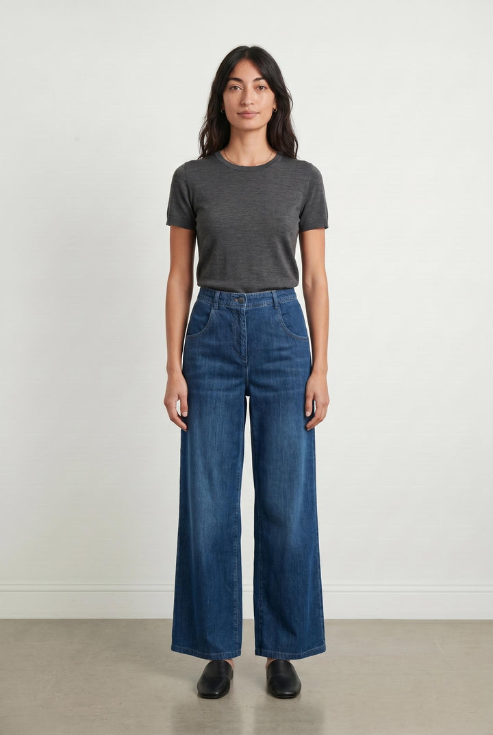 Jean Large Bleu - Taille S/36 de la marque Caroll | PARAD33128 - Vendu par Paradigme - Image 1