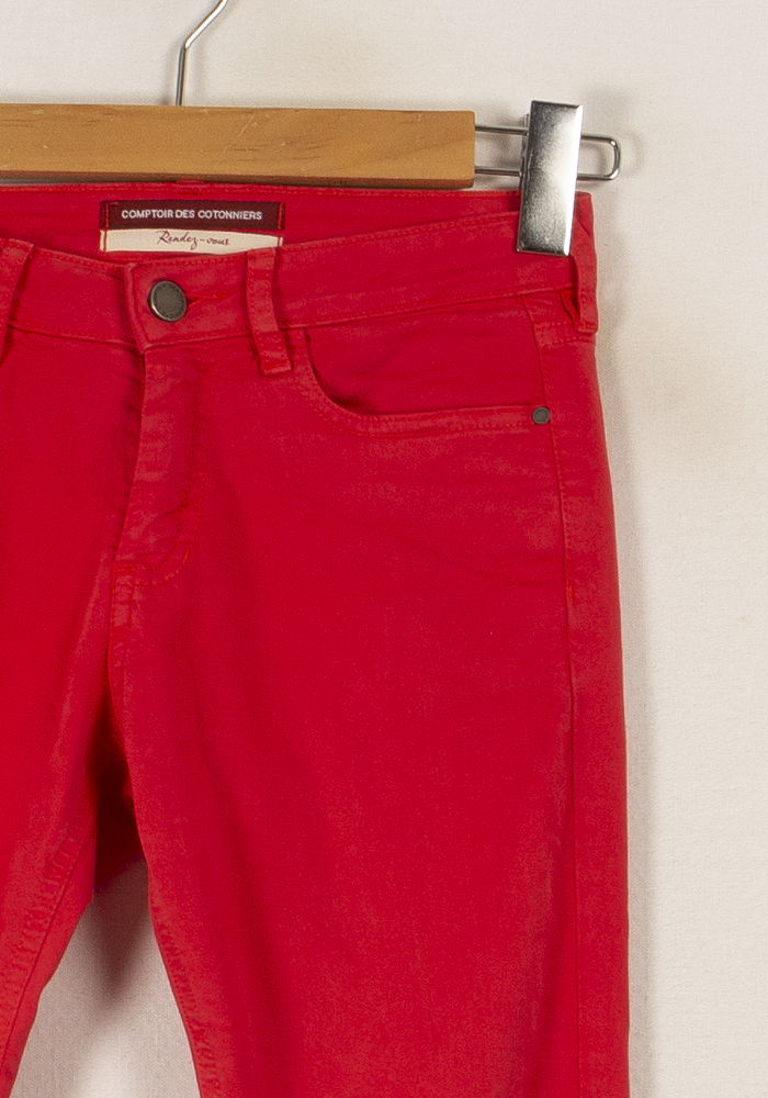 Jean Rouge - Taille XS/34 de la marque Comptoir des Cotonniers | PARAD33152 - Vendu par Paradigme - Image 3