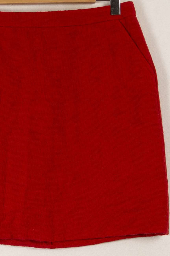 Jupe Rouge - Taille L/40 de la marque Caroll | PARAD33163 - Vendu par Paradigme - Image 2