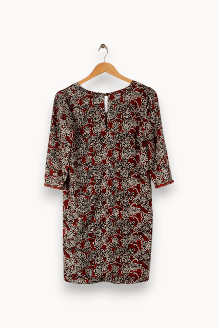 Robe rouge et noire à motifs - Taille S/36 de la marque Suncoo | PARAD33165 - Vendu par Paradigme - Image 3