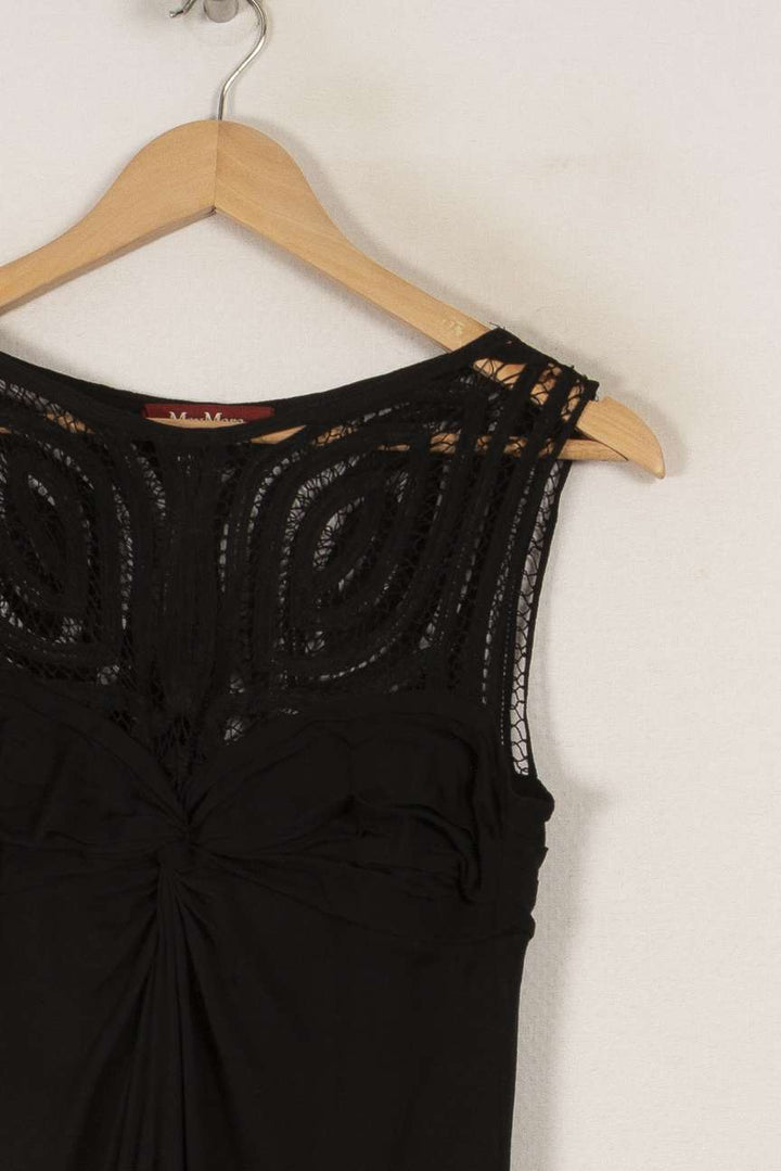 Robe noire - Taille M/38 de la marque Max Mara | PARAD33177 - Vendu par Paradigme - Image 2