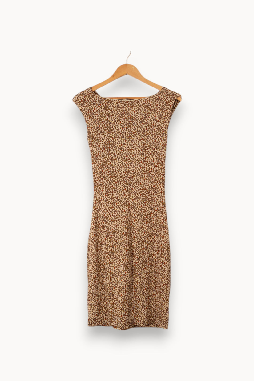 Robe léopard marron - Taille S/36 de la marque Max Mara | PARAD33186 - Vendu par Paradigme - Image 3