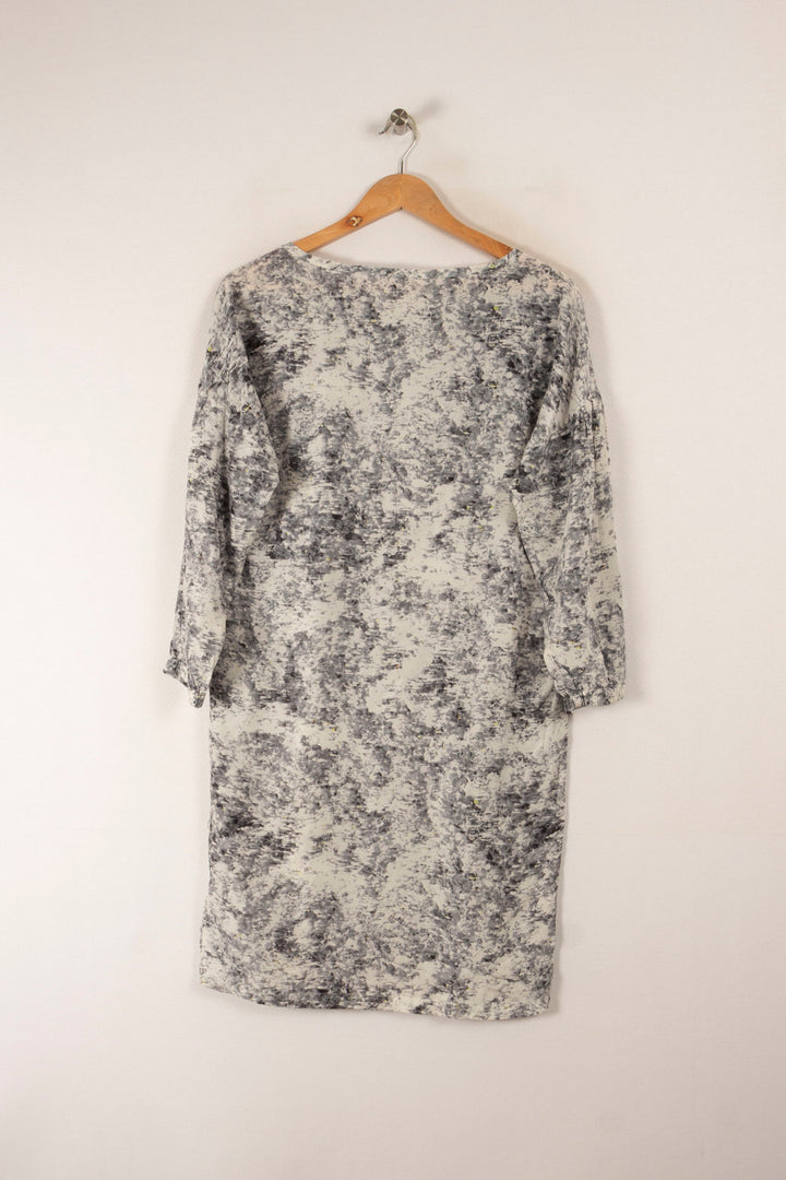 Robe Droite Grise et Blanche - Taille S/36 de la marque Filippa K | PARAD33190 - Vendu par Paradigme - Image 4