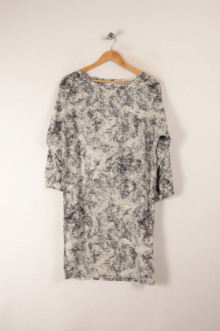 Robe Droite Grise et Blanche - Taille S/36 de la marque Filippa K | PARAD33190 - Vendu par Paradigme - Image 2