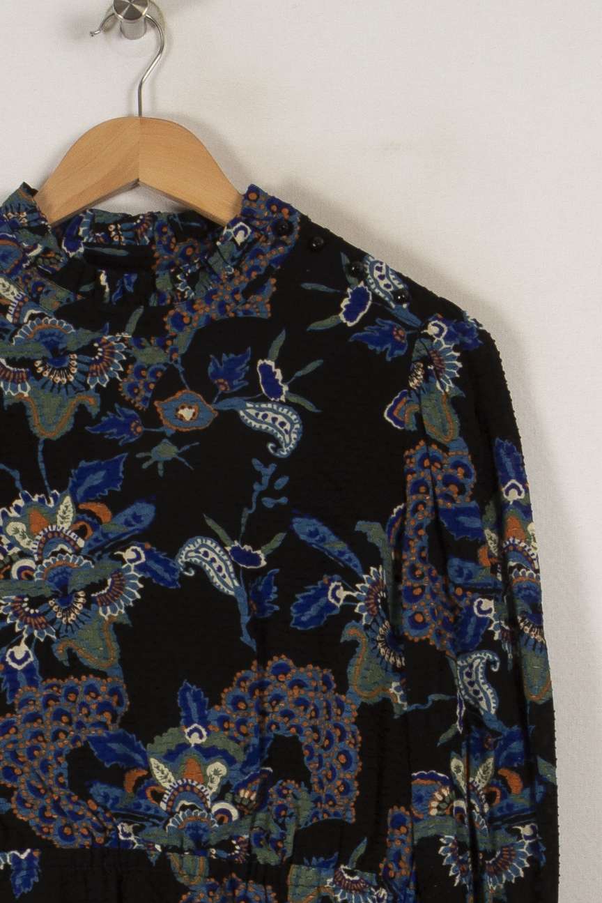 Robe noire et bleue à motifs - Taille L/40 de la marque Maison 123 | PARAD33195 - Vendu par Paradigme - Image 2