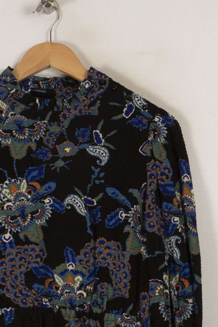 Robe noire et bleue à motifs - Taille L/40 de la marque Maison 123 | PARAD33195 - Vendu par Paradigme - Image 2
