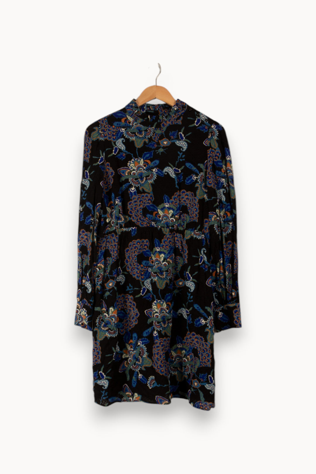 Robe noire et bleue à motifs - Taille L/40 de la marque Maison 123 | PARAD33195 - Vendu par Paradigme - Image 1