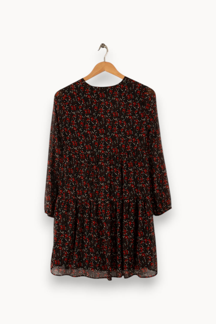 Robe noire et rouge à motifs - Taille XS/34 de la marque One Step | PARAD33199 - Vendu par Paradigme - Image 3