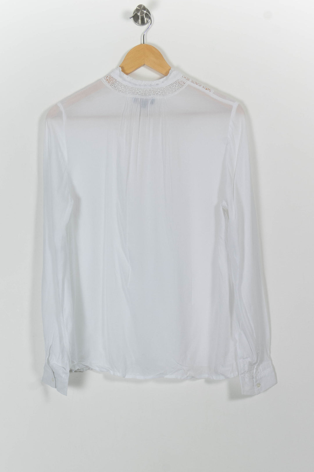 Blouse Blanche - Taille M/38 de la marque Caroll | PARAD33239 - Vendu par Paradigme - Image 4
