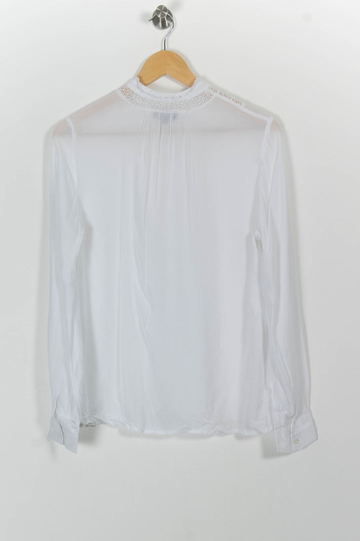 Blouse Blanche - Taille M/38 de la marque Caroll | PARAD33239 - Vendu par Paradigme - Image 4