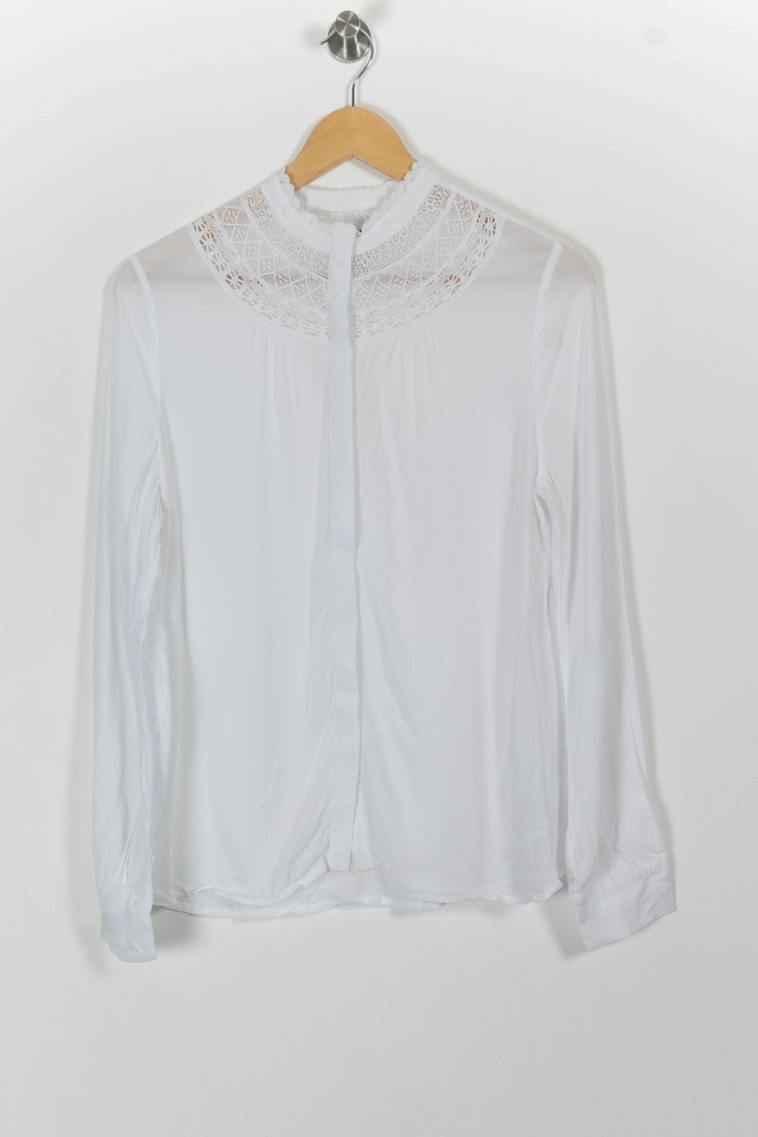 Blouse Blanche - Taille M/38 de la marque Caroll | PARAD33239 - Vendu par Paradigme - Image 2