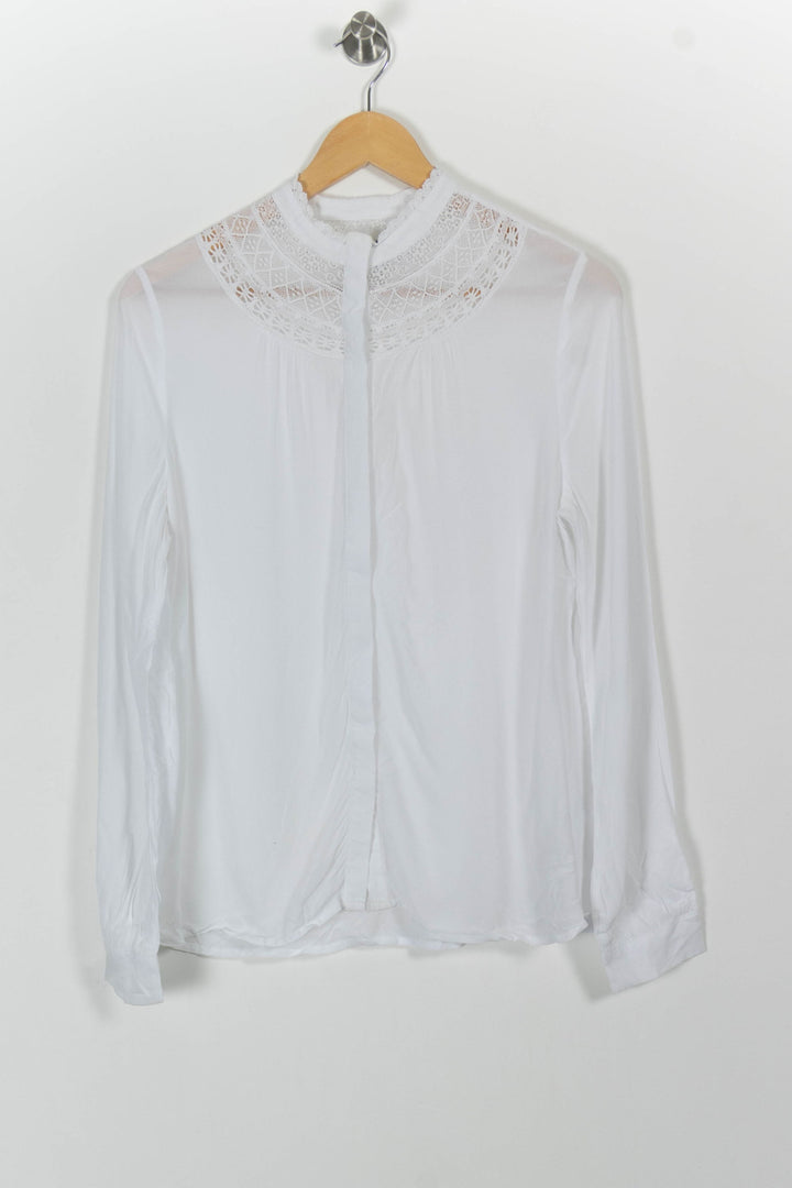 Blouse Blanche - Taille M/38 de la marque Caroll | PARAD33239 - Vendu par Paradigme - Image 2