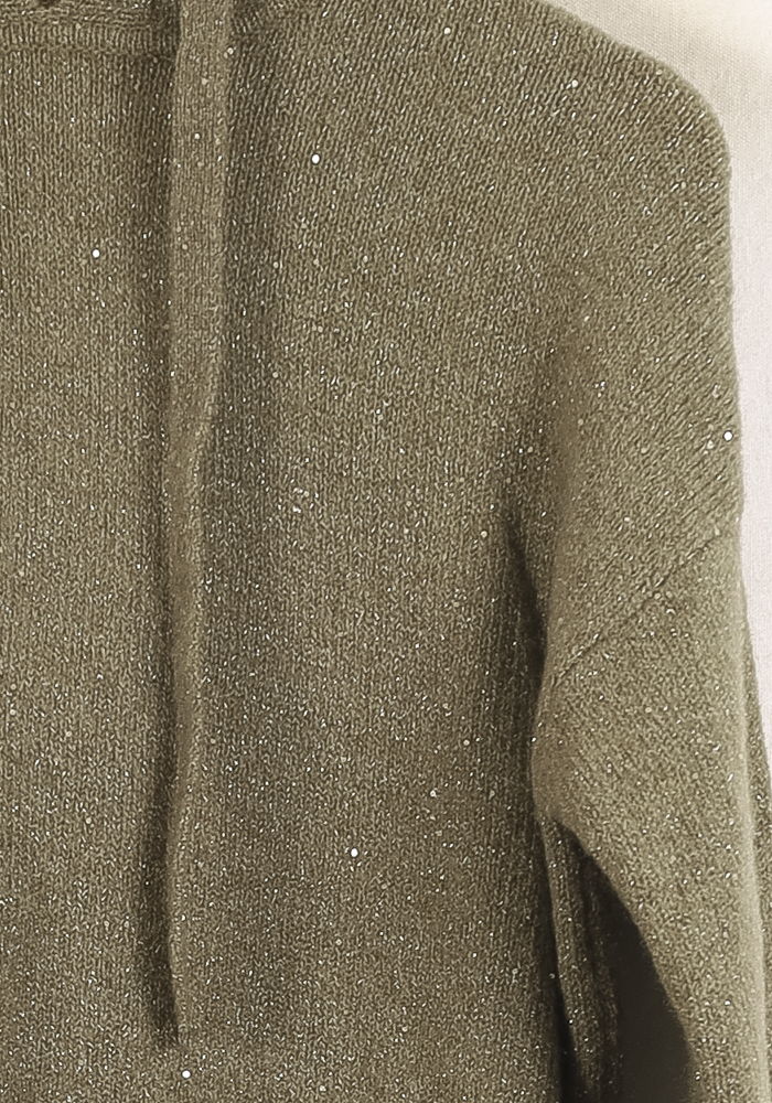 Pull à Capuche Vert - Taille S/36 de la marque Maison 123 | PARAD33244 - Vendu par Paradigme - Image 3