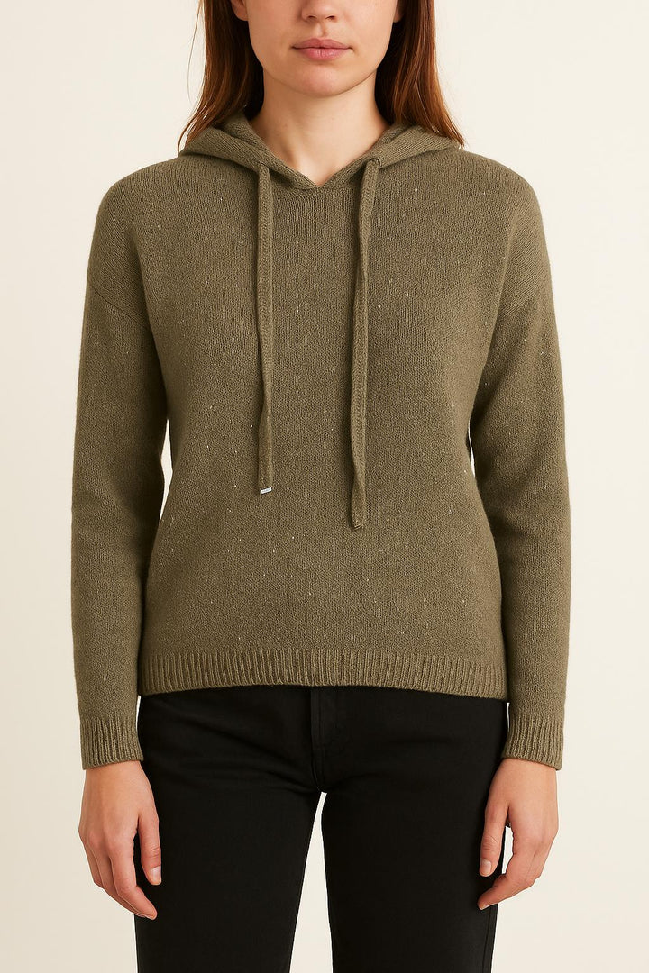 Pull à Capuche Vert - Taille S/36 de la marque Maison 123 | PARAD33244 - Vendu par Paradigme - Image 1