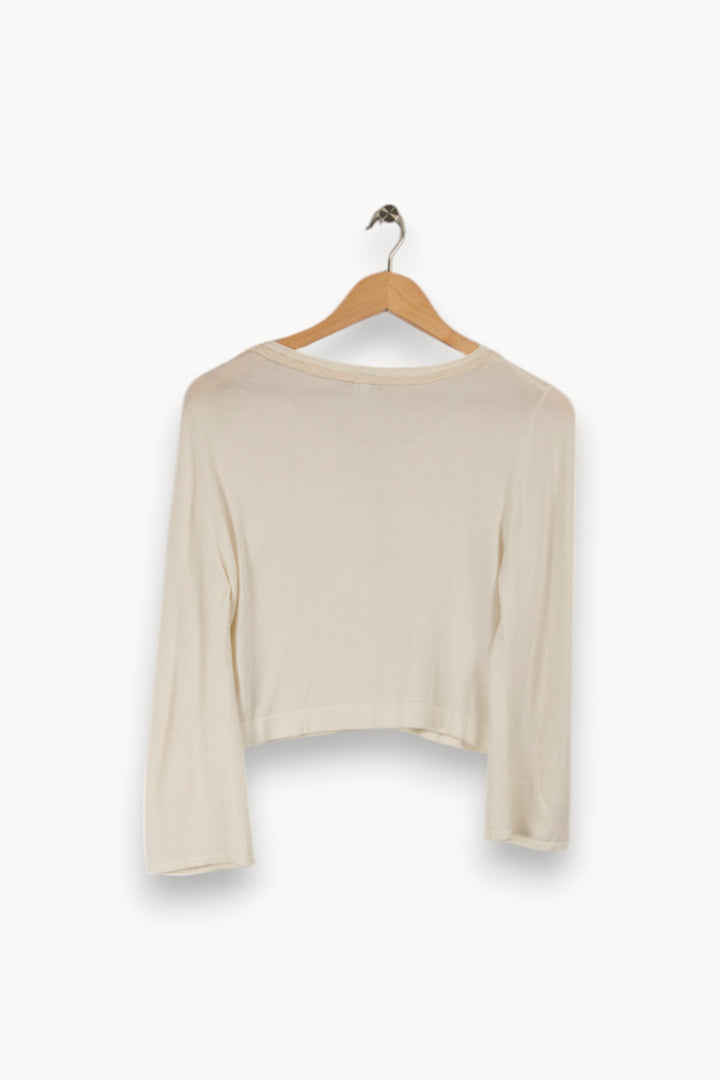 Gilet blanc - Taille M/38 de la marque Maison 123 | PARAD33251 - Vendu par Paradigme - Image 3