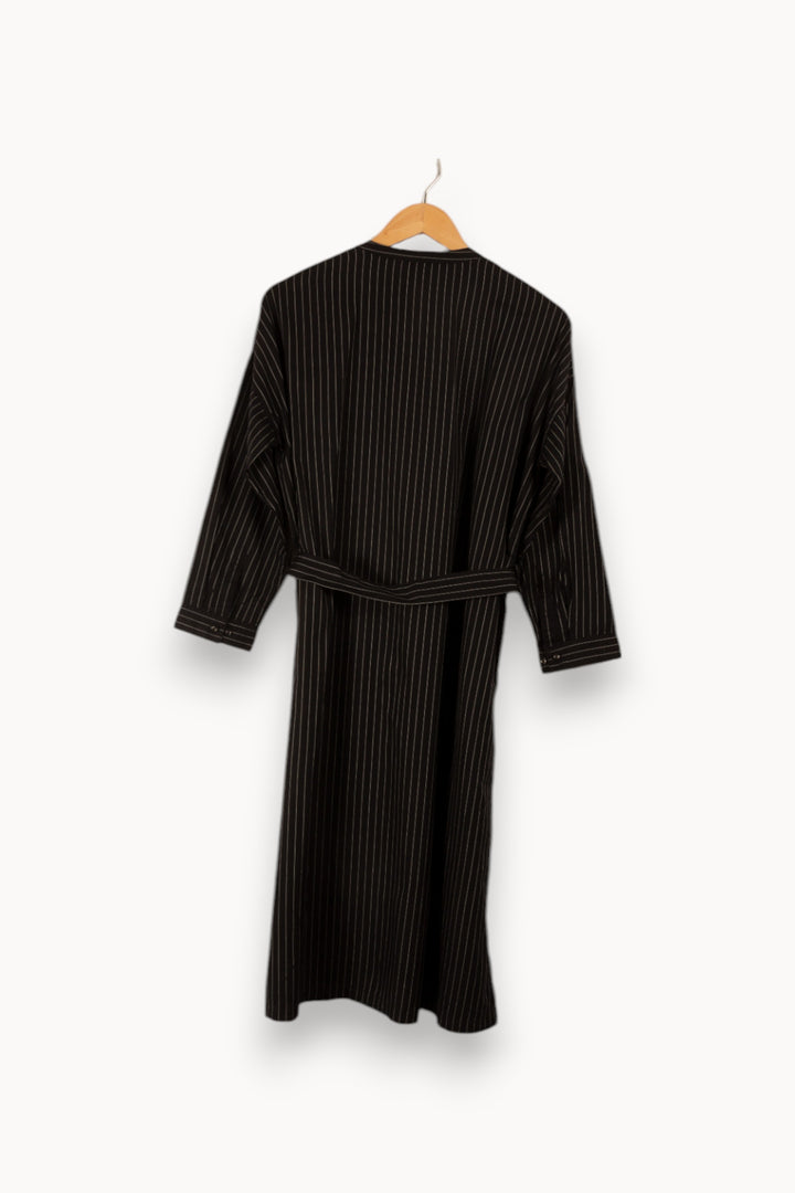 Robe noire rayée - Taille M/38 de la marque Comptoir des Cotonniers | PARAD33280 - Vendu par Paradigme - Image 3