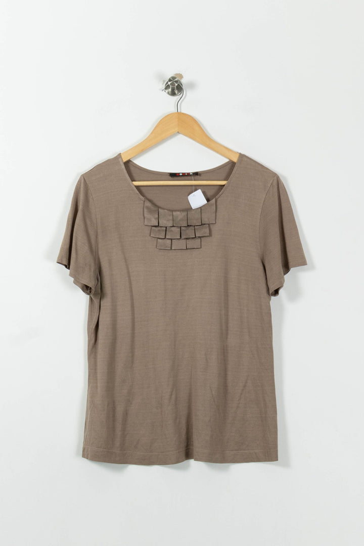 Tee-shirt Marron - Taille S/36 de la marque Rodier | PARAD33290 - Vendu par Paradigme - Image 2