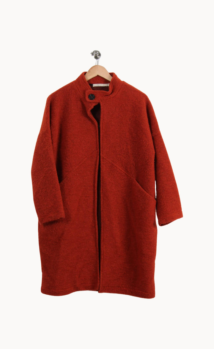 Manteau Orange - Taille S/36 de la marque La Fée Maraboutée | PARAD33315 - Vendu par Paradigme - Image 2