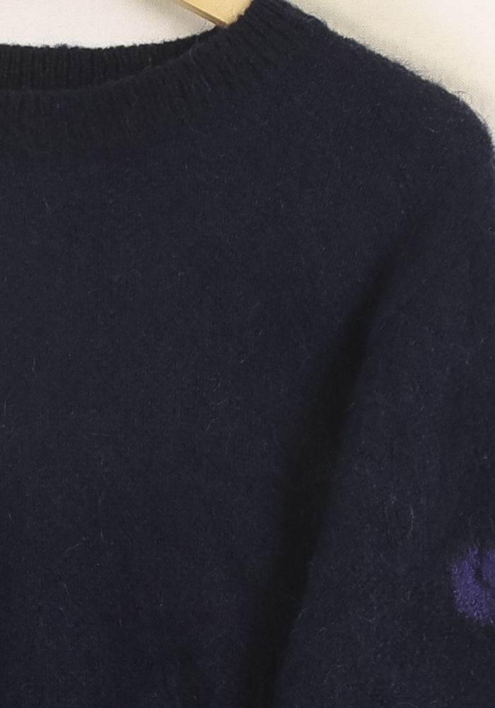 Pull Bleu et Violet - Taille L/40 de la marque La Fée Maraboutée | PARAD33318 - Vendu par Paradigme - Image 3
