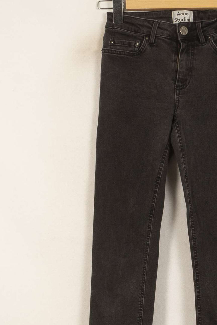 Jean Slim Gris - Taille XS/34 de la marque Acne Studios | PARAD33322 - Vendu par Paradigme - Image 3