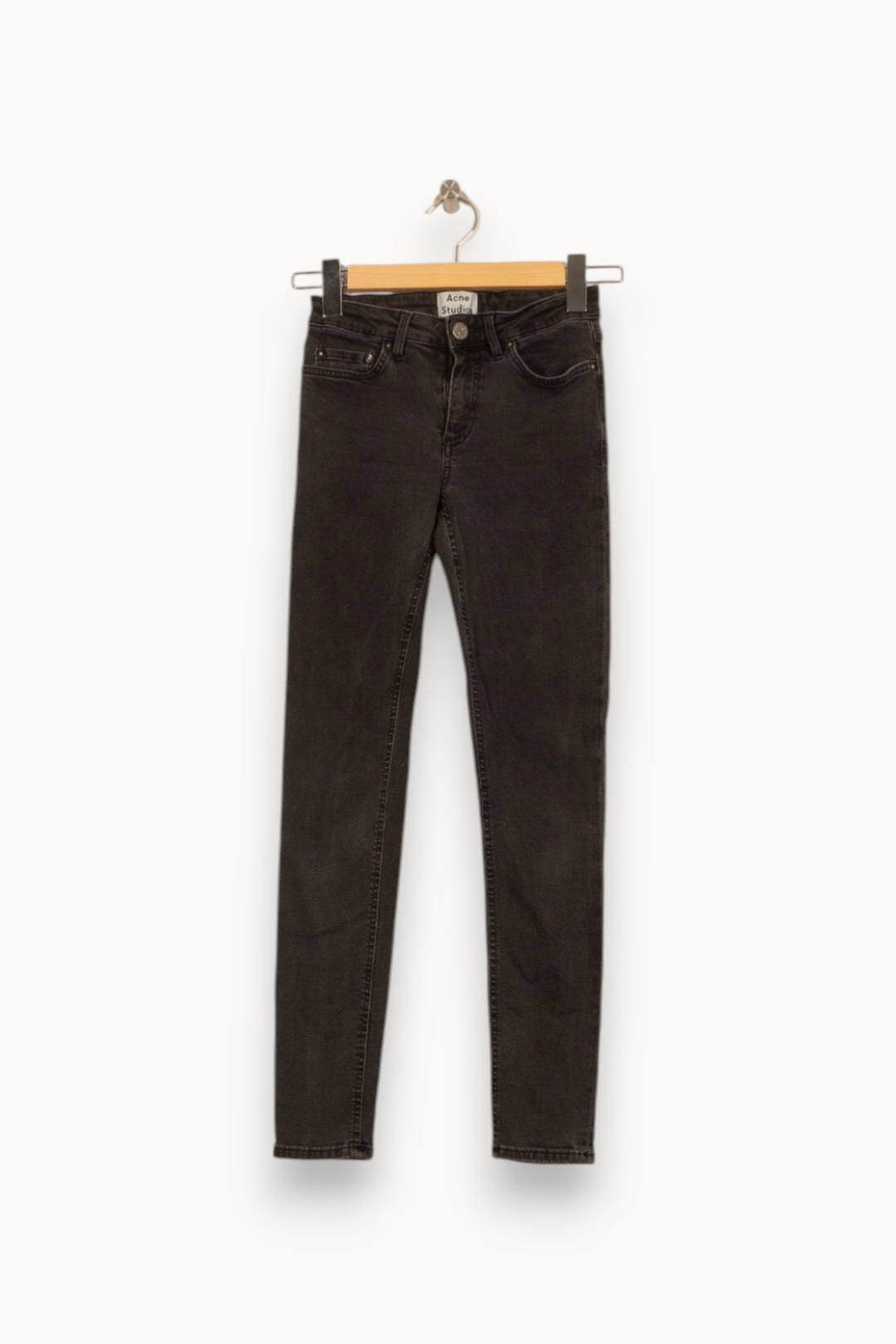 Jean Slim Gris - Taille XS/34 de la marque Acne Studios | PARAD33322 - Vendu par Paradigme - Image 2