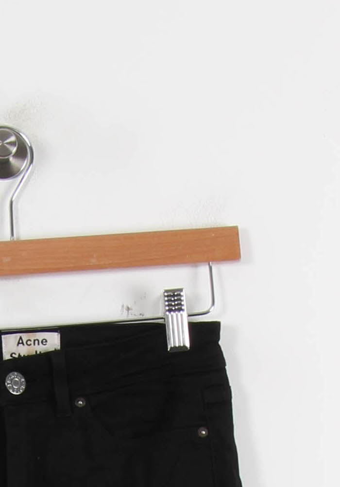 Jean Slim Noir - Taille XS/34 de la marque Acne Studios | PARAD33323 - Vendu par Paradigme - Image 3