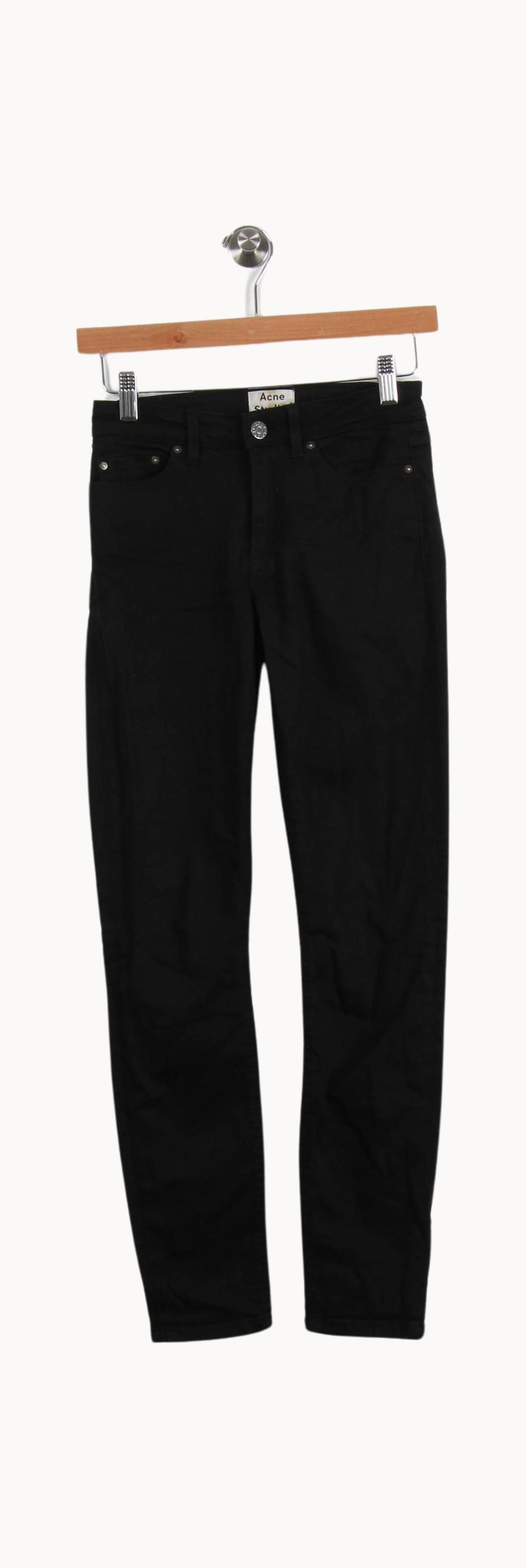 Jean Slim Noir - Taille XS/34 de la marque Acne Studios | PARAD33323 - Vendu par Paradigme - Image 2