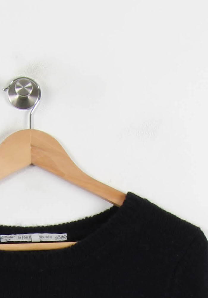 Pull Bleu et Beige - Taille XS/34 de la marque La Fée Maraboutée | PARAD33327 - Vendu par Paradigme - Image 3