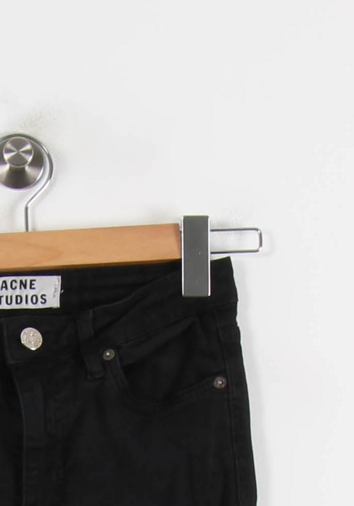 Jean Slim Noir - Taille XS/34 de la marque Acne Studios | PARAD33332 - Vendu par Paradigme - Image 3