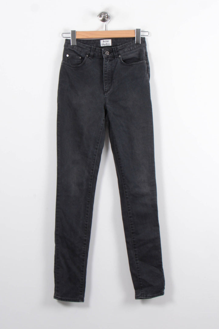 Jean Slim Noir - Taille S/36 de la marque Acne Studios | PARAD33333 - Vendu par Paradigme - Image 2