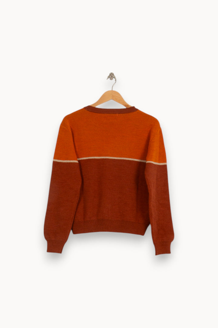 Pull Marron et Orange - Taille L/40 de la marque Imprevu | PARAD33347 - Vendu par Paradigme - Image 4