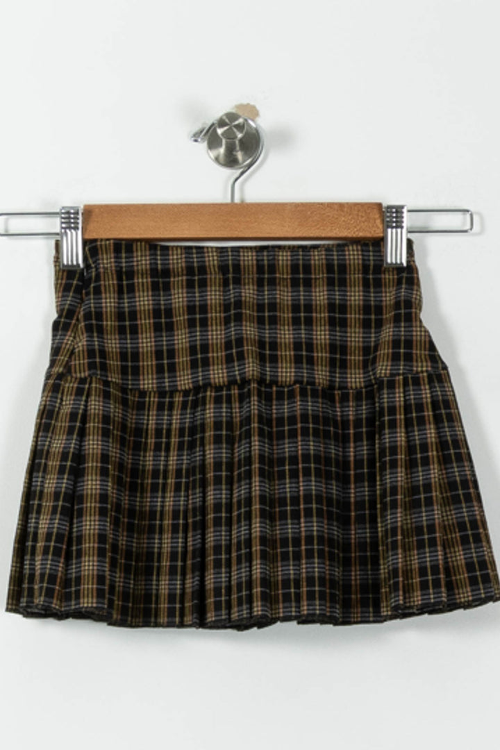 Jupe Plissée Noire et Marron - Taille S/36 de la marque Imprevu | PARAD33381 - Vendu par Paradigme - Image 4