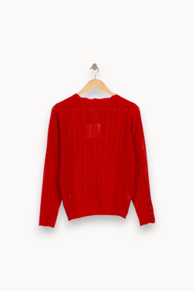 Pull Rouge - Taille XS/34 de la marque Imprevu | PARAD33407 - Vendu par Paradigme - Image 3