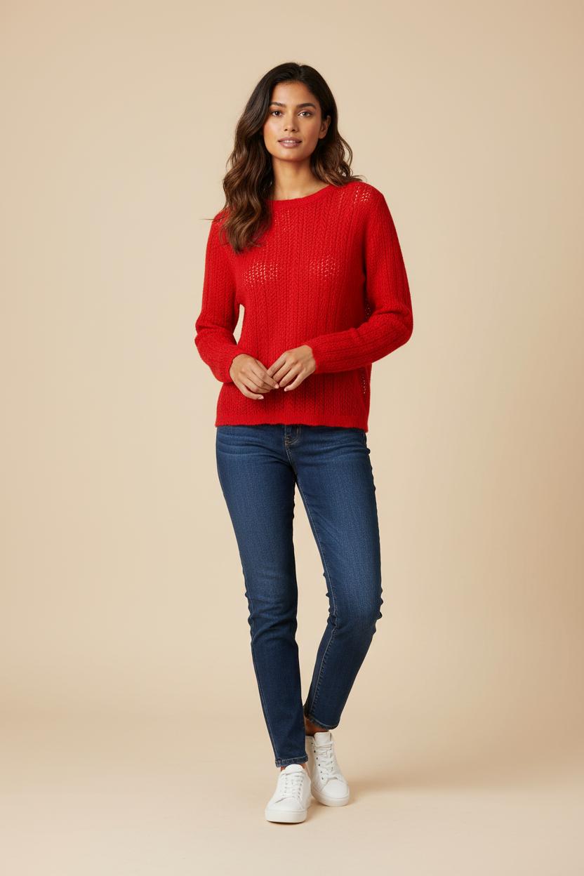 Pull Rouge - Taille XS/34 de la marque Imprevu | PARAD33407 - Vendu par Paradigme - Image 1