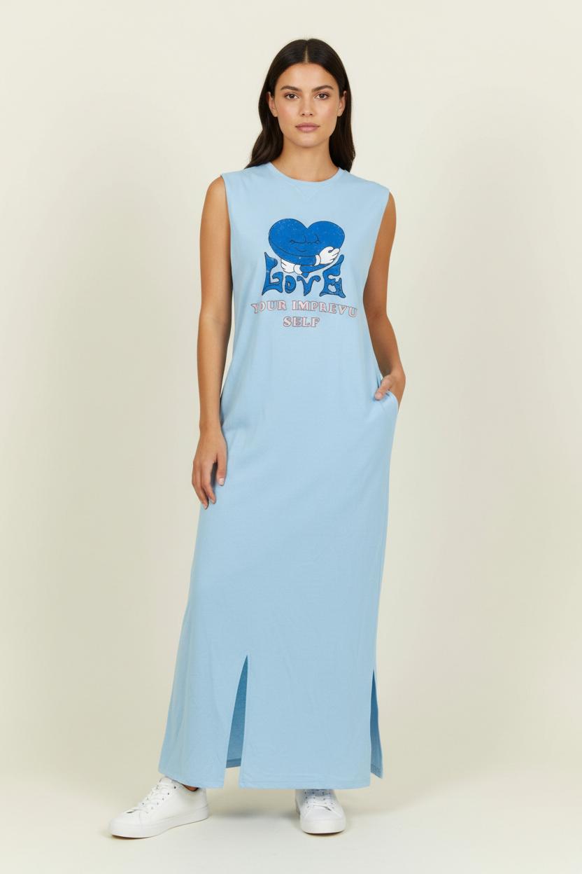 Robe Longue Bleue - Taille L/40 de la marque Imprevu | PARAD33433 - Vendu par Paradigme - Image 1